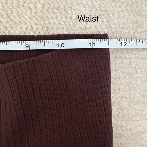 Free People Movement Women’s Midi Rise Brown Nylon Leggings Size M - Picture 6 of 9